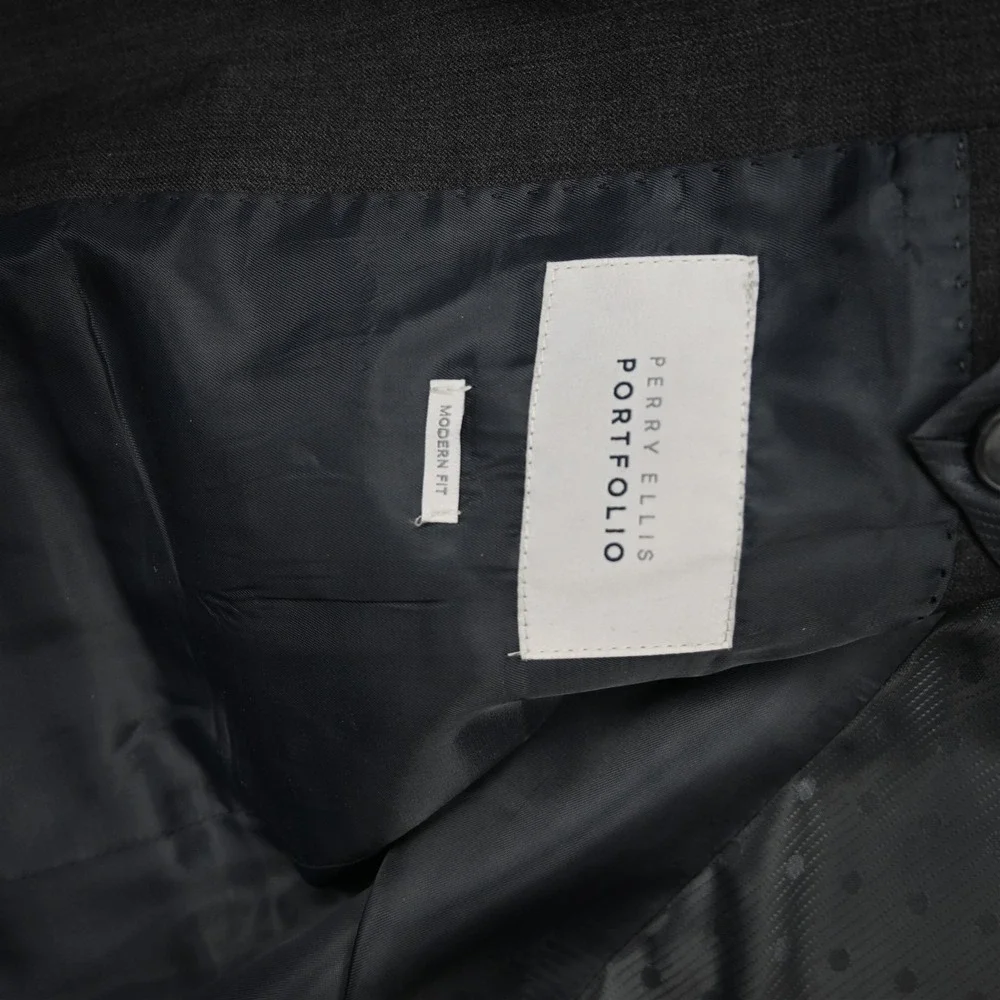 Perry‎ Ellis 38S Gray Mens Blazer Suit Jacket Sport Coat